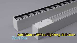 Modern Linkable LED Linear Light Anti Glare Office Solution