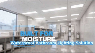 IP65 Waterproof LED Backlit Panel Light 295x1195mm 30W 36W 40W Sealed Cable Entry for Bathroom
