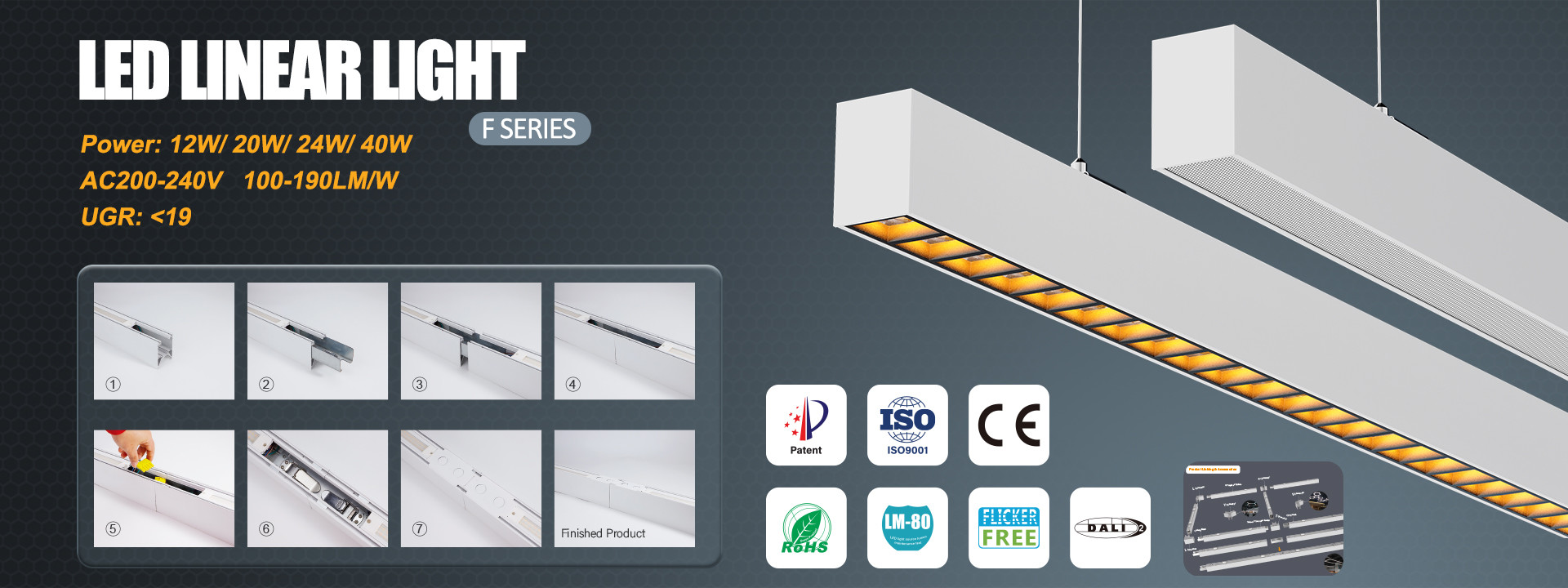 Qualité Lampes LED commerciales Fabrique