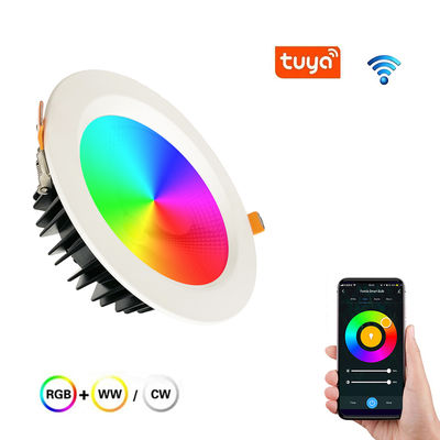 Zigbee Changeable Smart LED Downlights RGBCW 20W-40W 90° Beam Angle