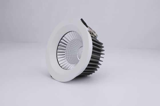 Round IP65 Recessed Downlight With COB LED Light Source / 60° Beam Angle