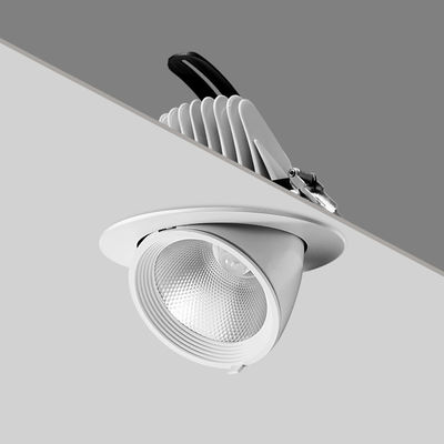2700K-6500K Commercial LED Lights Rotate 360° Gimbal LED Downlight Tilt Outward 90°