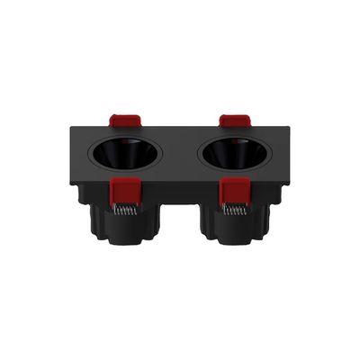 Beli Lampu Sorot Aluminium Persegi Kepala Ganda Ruang Tamu Tersembunyi Plafon LED pembuatan online