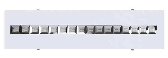 140LM/W LED Grille Panel Light 1600*400mm Dali Dimmable Recessed Installation