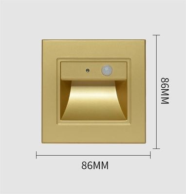 ON/OFF Floor Lamp Light  86mmX86mmm Radar Sensor LED Light For Stairs