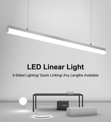 Indoor LED Linear Light Fixture CRI Ra 80 2000lm For Ceiling