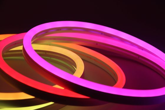 SPI RGBW Illusion Neon Light Flexible Silicone LED Strip With Working Voltage DC24V