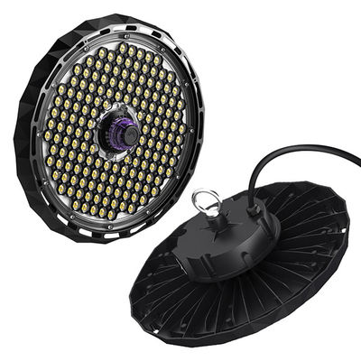 4000K 100W 150W UFO Led High Bay Light Aluminum Power Factor 9.5 200lm/w IP65 for Industrial Warehouse Illumination