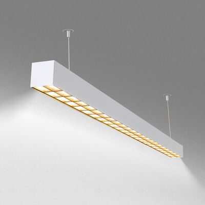 Indoor Lighting Lower UGR Suspended Pendant Lamp Linkable Led Batten Linear Lights for Office Warehouse Supermarket