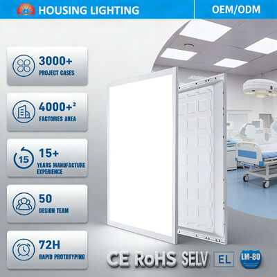Buy Aluminum Backlit LED Panel Light with 5-Year Warranty Customizable CCT and Anti-Glare Design for Office Buildings online manufacture