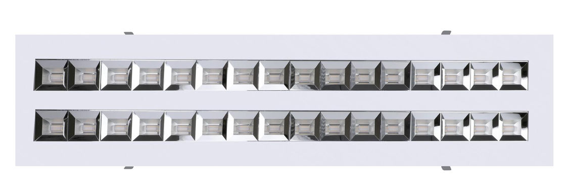 140LM/W LED Grille Panel Light 1600*400mm Dali Dimmable Recessed Installation
