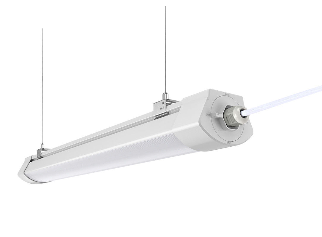 Waterproof IP65 LED Triproof Light IK10 Rated Zigbee CCT 3000K-6000K 94V0 PC Material