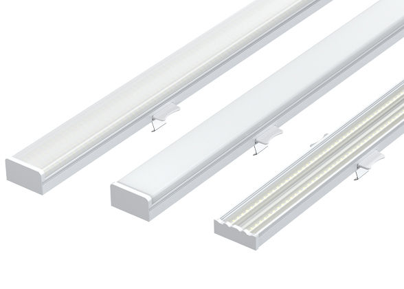 Office Warehouse Supermarket Linkable Led Batten Linear Lights Color Temperature 3000K/ 4000K/ 5000K/ 6000K/ CCT Changeable