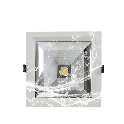 Harga bagus IP65 Aluminium COB Square LED Downlight dengan 10W 20W 30W 40W Power Options on line