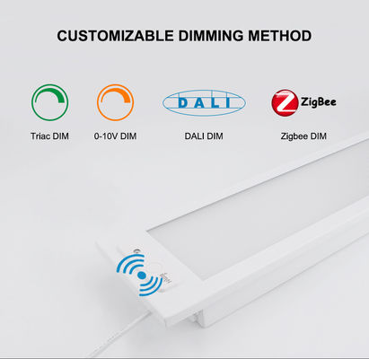 Harga bagus Sensor Cahaya Hari Indoor LED Flat Panel Lampu 1495*115mm Disesuaikan Untuk Supermarket / Toko on line