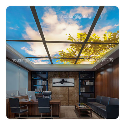 24 pollici 2x2 6060 40W luce naturale intelligente pannello a LED dimmabile soffitto incorporato luce cielo blu
