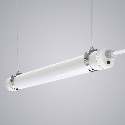 Un bon prix. Lumière tubulaire industrielle tri-preuve à LED à intensité variable, étanche IP65, installation rapide en ligne