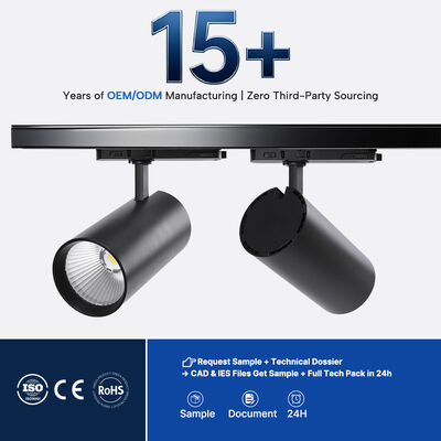 Goede prijs. Commerciële LED-sporen met een garantie van 5 jaar, een hoog rendement van 100 Lm/W en een verstelbare kleurtemperatuur van 2700K-6500K online