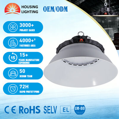 Un buon prezzo. Alta efficienza luminosa 220lm/W IP65 Temperatura del colore personalizzabile UFO LED High Bay Light per l'illuminazione dei magazzini in linea