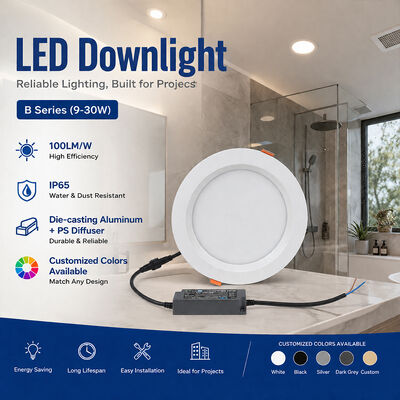 Harga bagus Lampu panel LED IP65 dengan efisiensi 100LM/W dan garansi 5 tahun untuk daerah basah on line