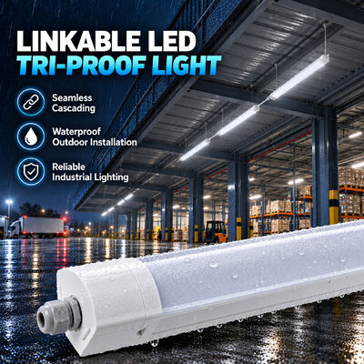 Un buon prezzo. 18W 35W 45W Collegabile IP65 LED Tri Proof Light Industriale LED Batten Light per Appaltatori di Illuminazione in linea