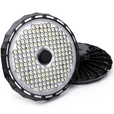 Un buon prezzo. 100W/120W/150W/200W/240W 150-200LM/W UFO LED High Bay Light IP65 Impermeabile Lente a Nido d'Ape Illuminazione Industriale per Magazzino in linea